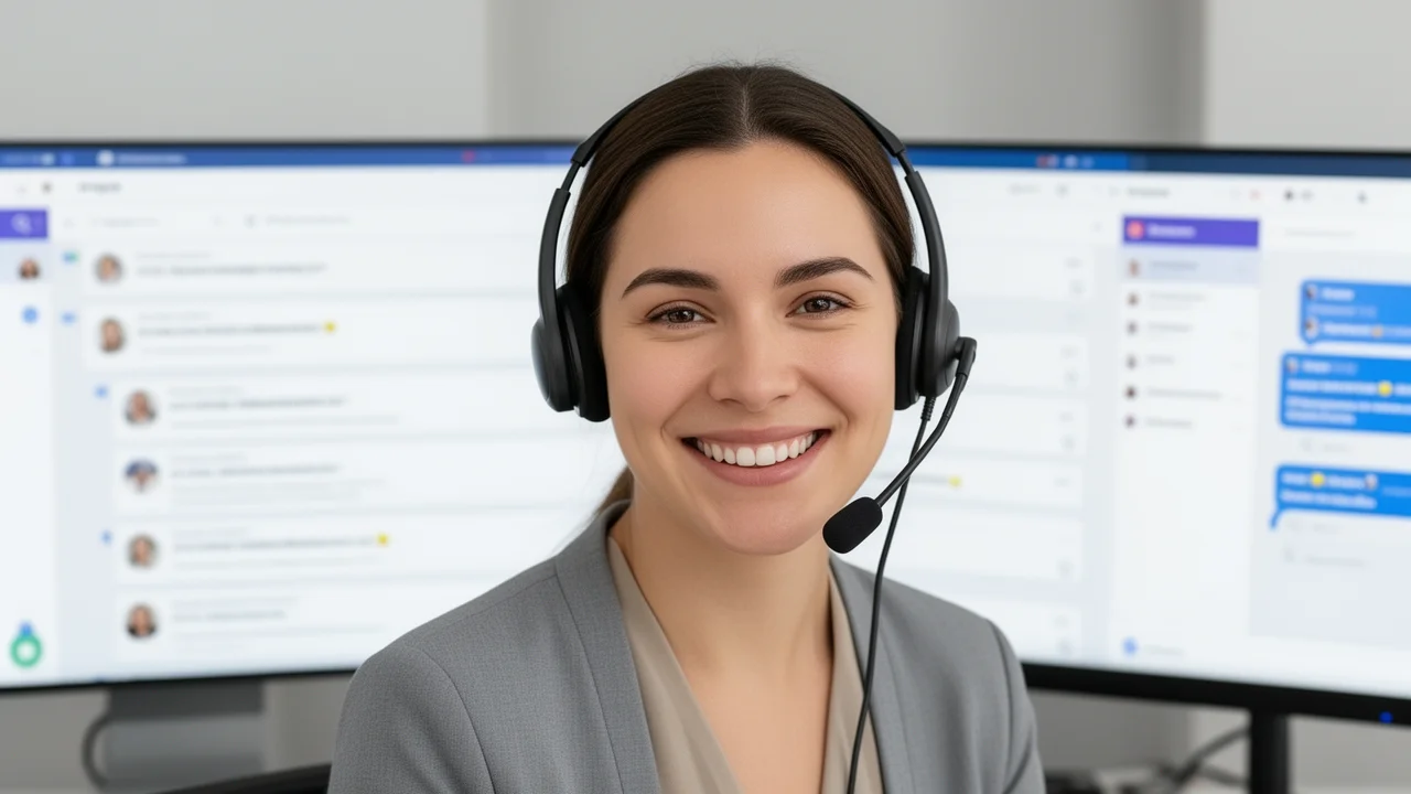 Friendly software support representative ready to help, symbolizing the support available for Turbo Subdomains users.